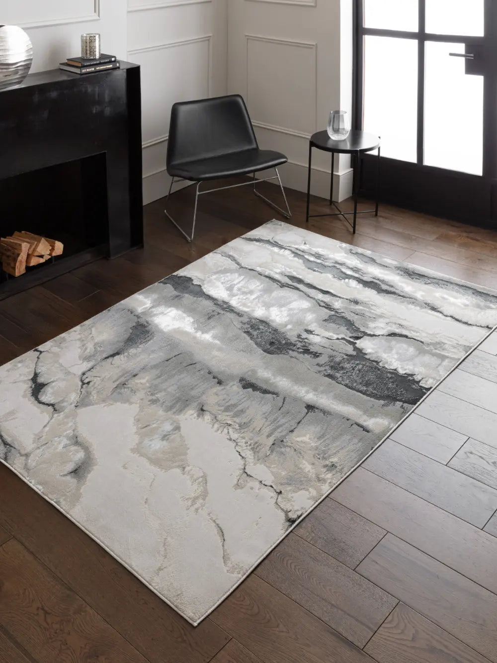 Large Black Rugs
