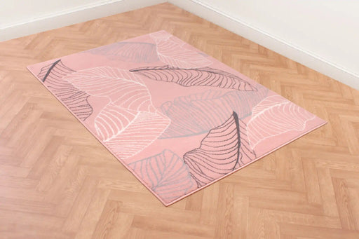 Rug Style designer poly autumn flamingo Pink Living Room Floral Rug.
