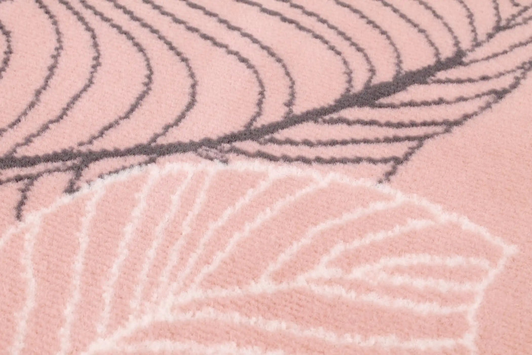 Rug Style designer poly autumn flamingo Pink Living Room Floral Rug.