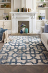 Origins artic avanti blue grey Blue, Grey Living Room Geometric Rug.