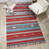 Nourison baja baj01 grey red Grey, Red Living Room Geometric Rug.
