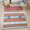 Nourison baja baj01 ivory Ivory, Multicoloured Living Room Geometric Rug.