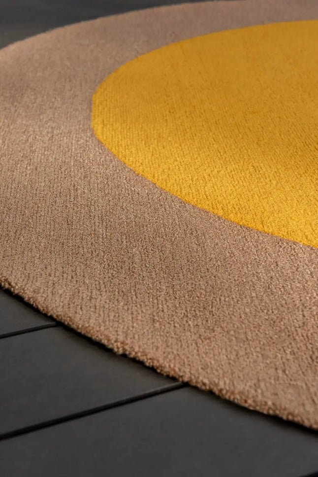 Habitat Festival Round Yellow outdoor 496306 Rug