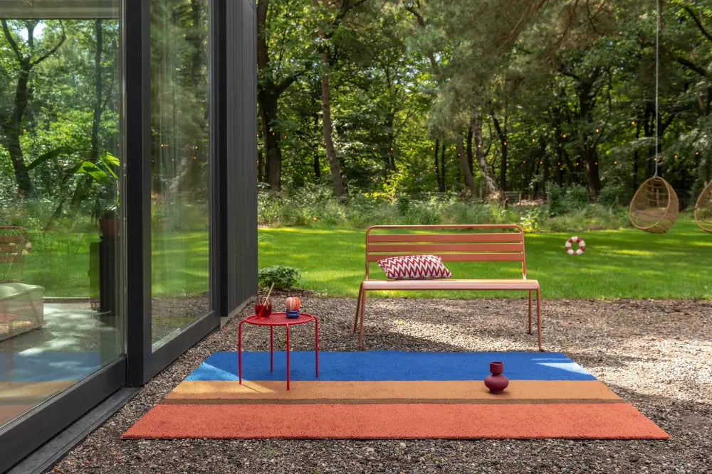 Habitat Festival Stripe Blue outdoor 496518 Rug