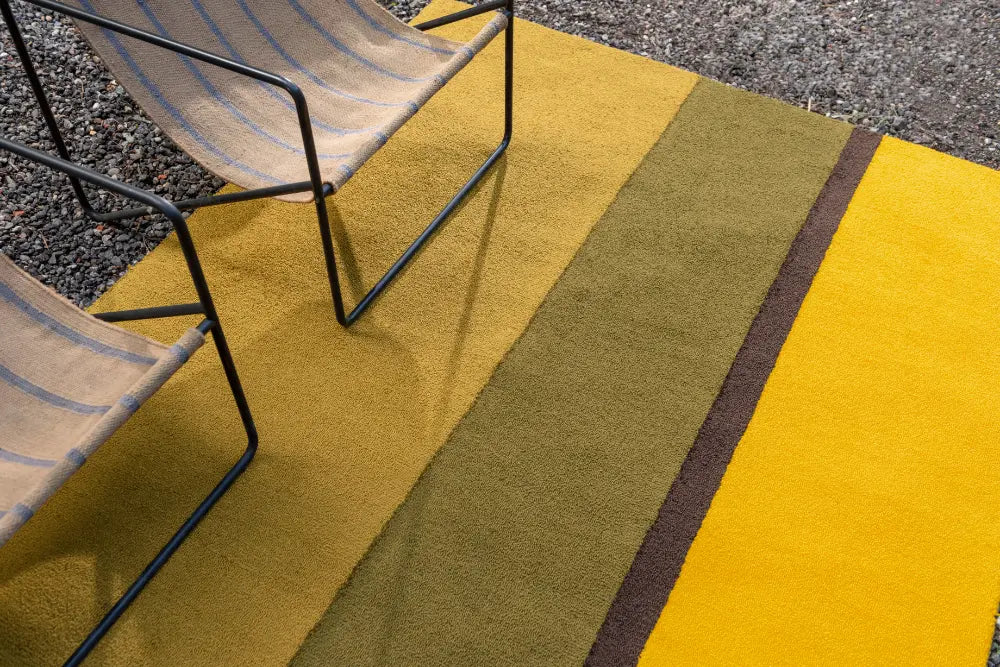 Habitat  Festival Stripe Yellow outdoor 496516 Rug