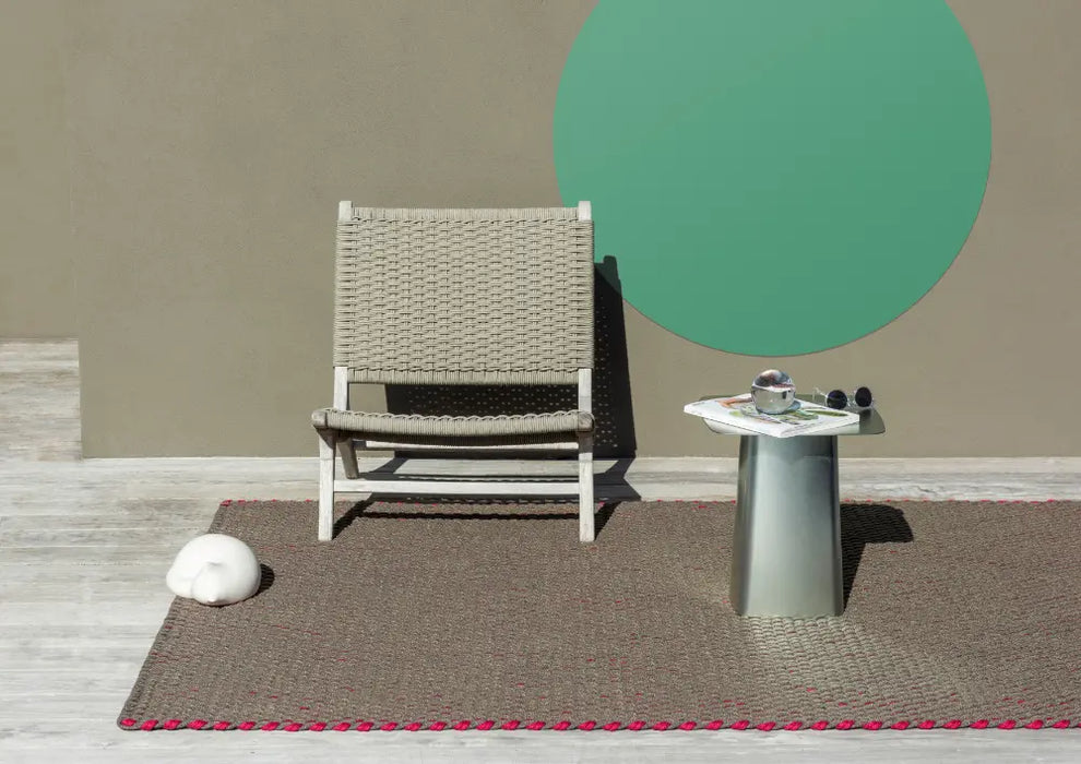 Lace  Tri-colore Thyme/Grey/Pink outdoor 496904 Rug