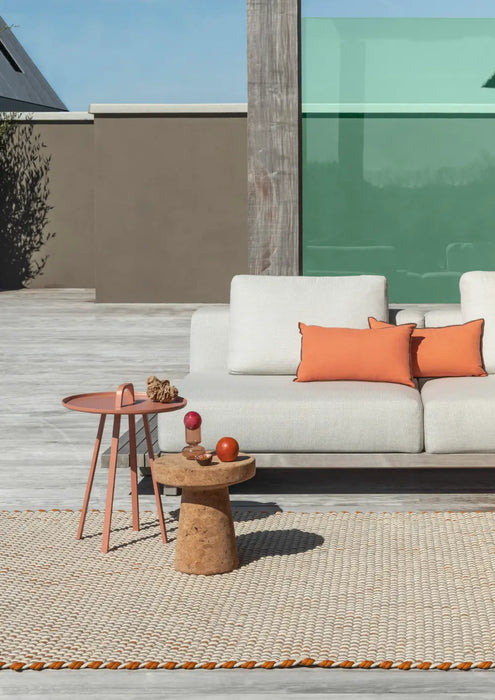 Lace Tri-colore White/Sand/Mango outdoor 496901 Rug