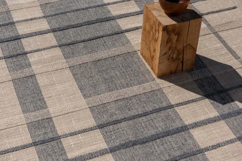 Zona Check Denim outdoor 497408 Rug