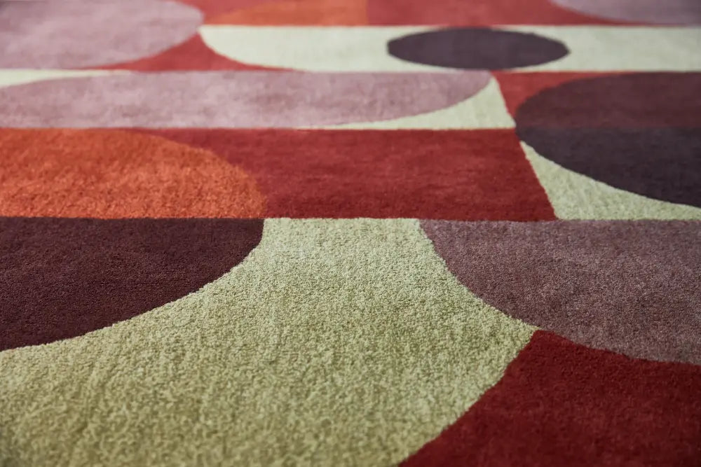 Decor  Cosmo-Red Pale Green 095203 Rug