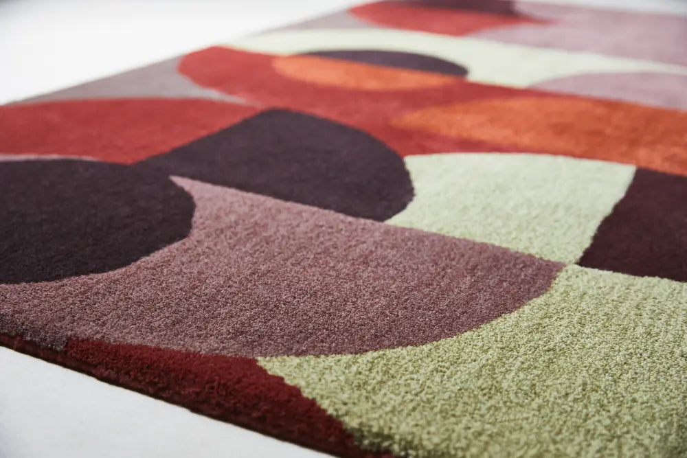 Decor  Cosmo-Red Pale Green 095203 Rug