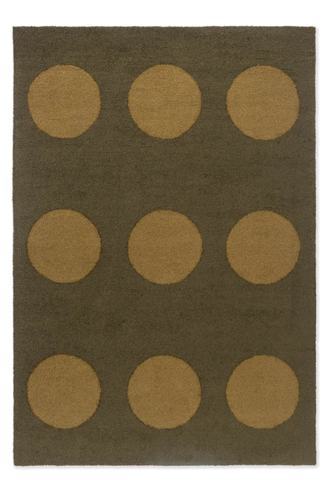 Habitat Festival Dots Olive Green outdoor 495817 Rug
