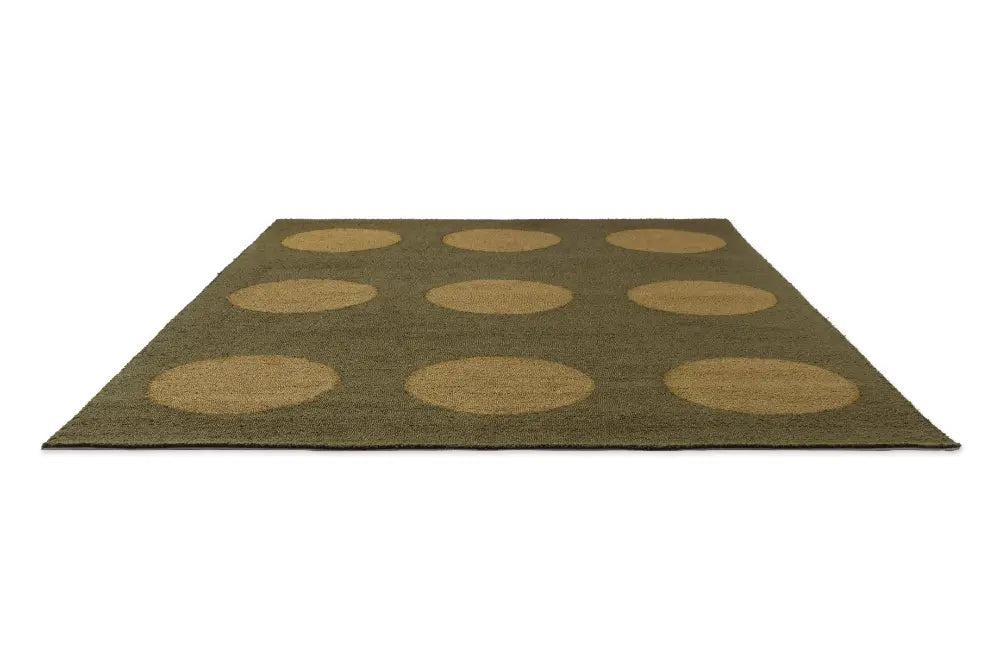 Habitat Festival Dots Olive Green outdoor 495817 Rug