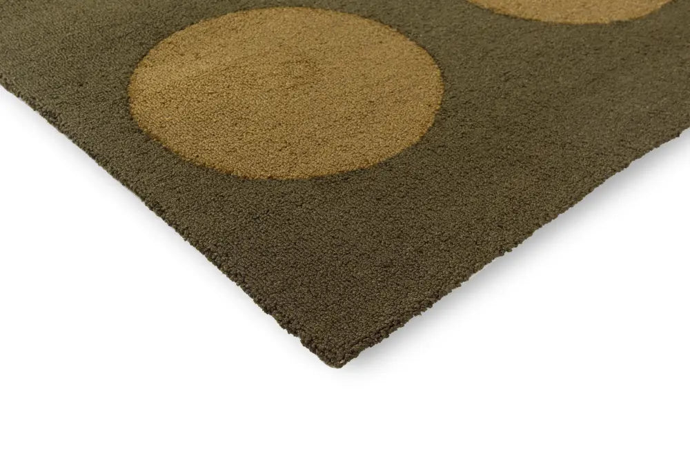 Habitat Festival Dots Olive Green outdoor 495817 Rug