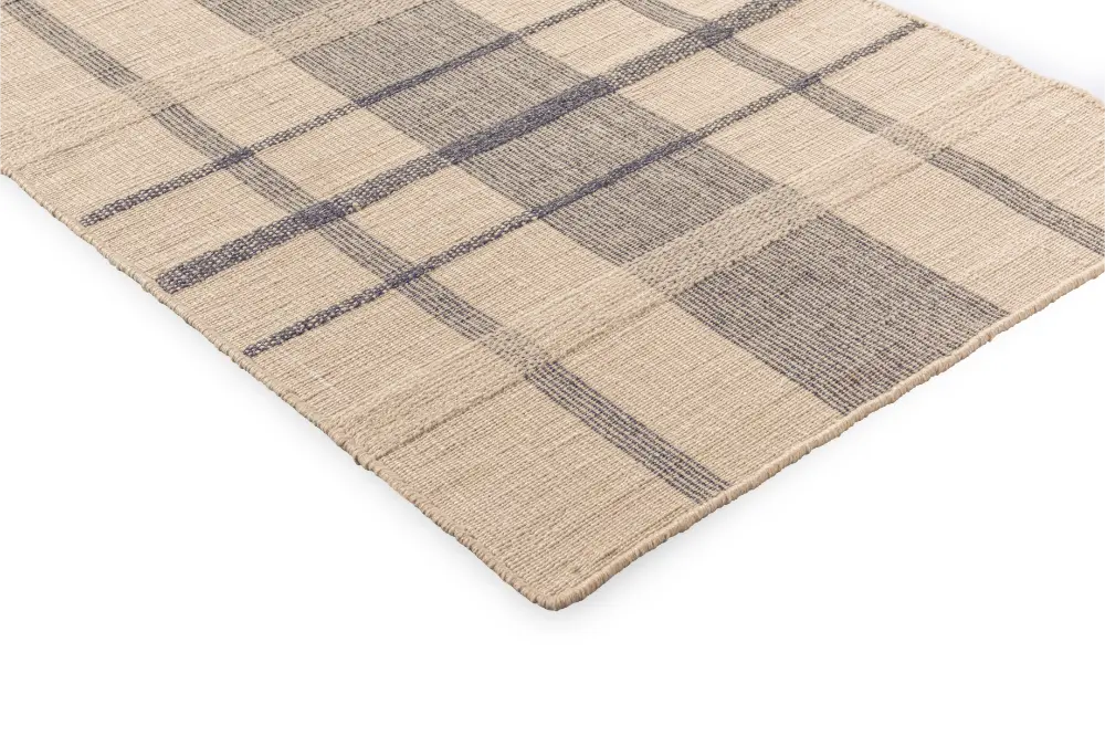 Zona Check Denim outdoor 497408 Rug
