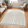 PIHU Shaggy Global Plush Pile Light Grey Rug