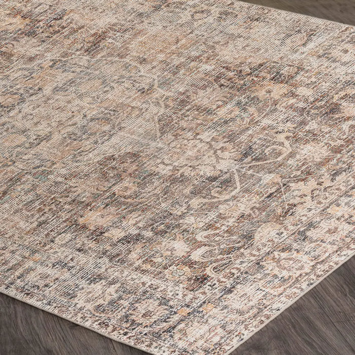 Marlene Becki Owens X Livabliss Vintage Oriental Boho Taupe Rug