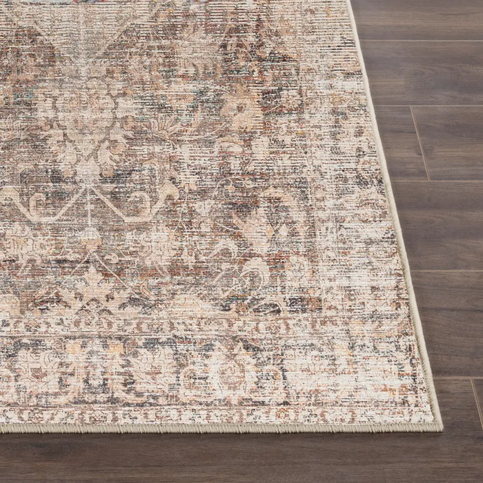 Marlene Becki Owens X Livabliss Vintage Oriental Boho Taupe Rug