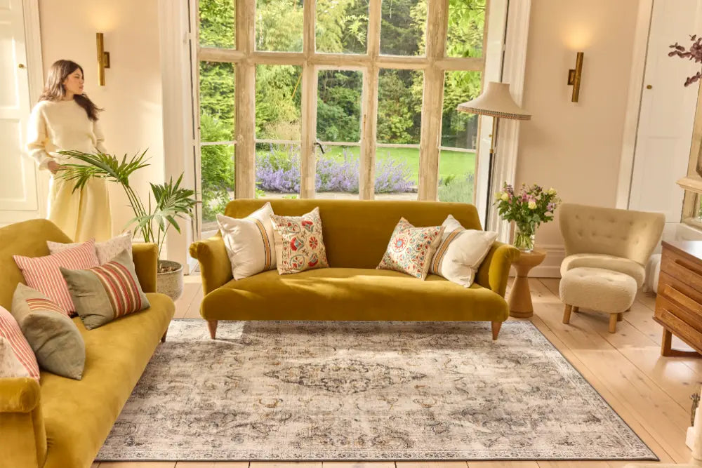 Hug Rug Eco-Washable Baroque 120X185 Pink Rug — RugsDirect Online