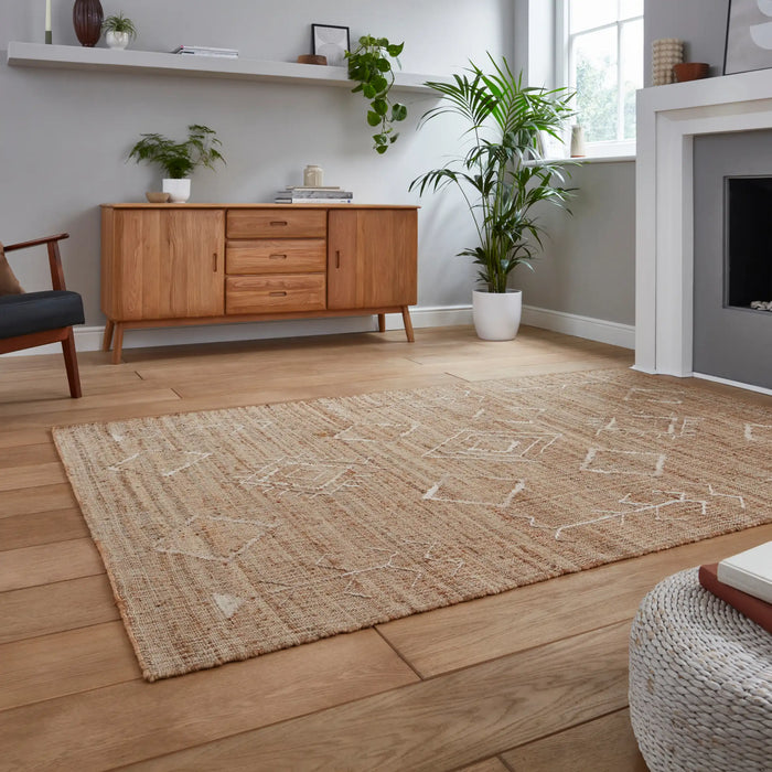 Think Rugs bazar jute 24831 natural Brown Living Room  Rug.