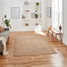 Think Rugs bazar jute 24875 natural Brown Living Room  Rug.