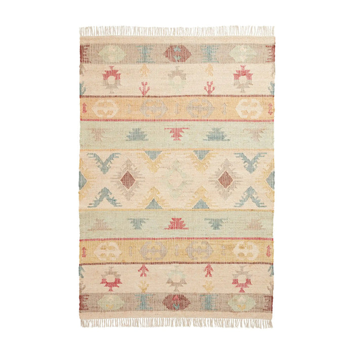 Think Rugs bazar jute 17457 multi Multicoloured Living Room  Rug.