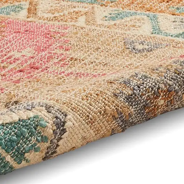 Think Rugs bazar jute 23430 multi Multicoloured Living Room  Rug.