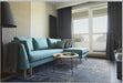 Asiatic beau denim Blue Living Room Flat Weave Rug.
