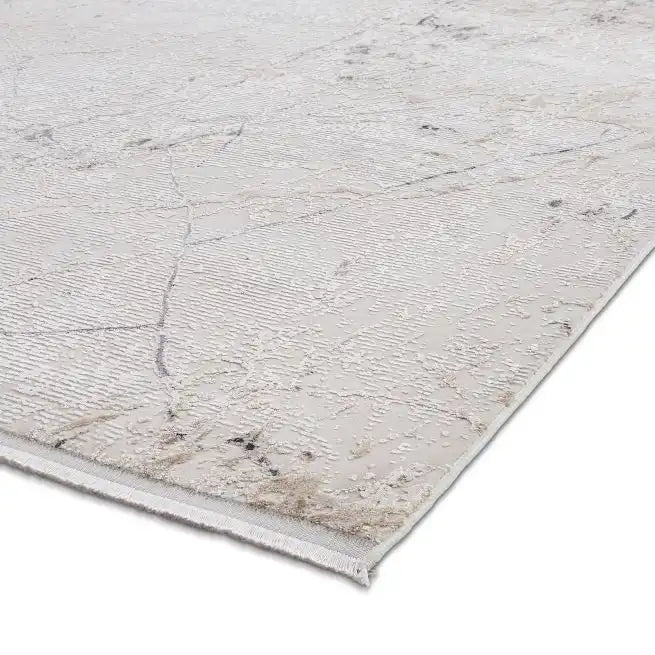 Think Rugs bellagio 9141 beige Beige Living Room  Rug.