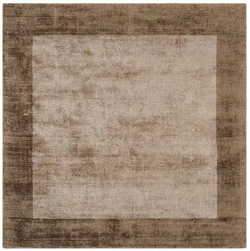 Asiatic blade border chocolate mocha Brown Living Room  Rug.