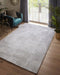 Clarke & Clarke blaize silver Grey Living Room Geometric Rug.