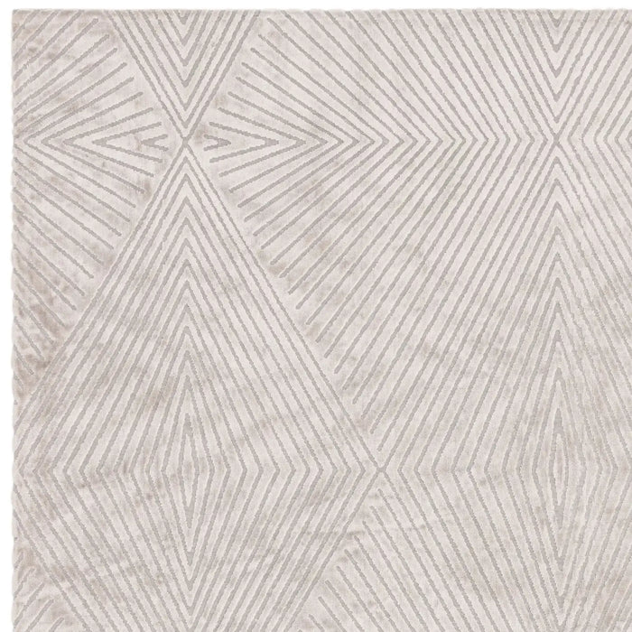 Clarke & Clarke blaize silver Grey Living Room Geometric Rug.