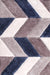 URCO 3d carved blazon navy Blue, Navy Living Room Geometric Rug.