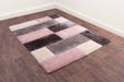 URCO 3d carved blocks blush  Living Room Geometric Rug.