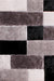 URCO 3d carved blocks grey Grey Living Room Geometric Rug.