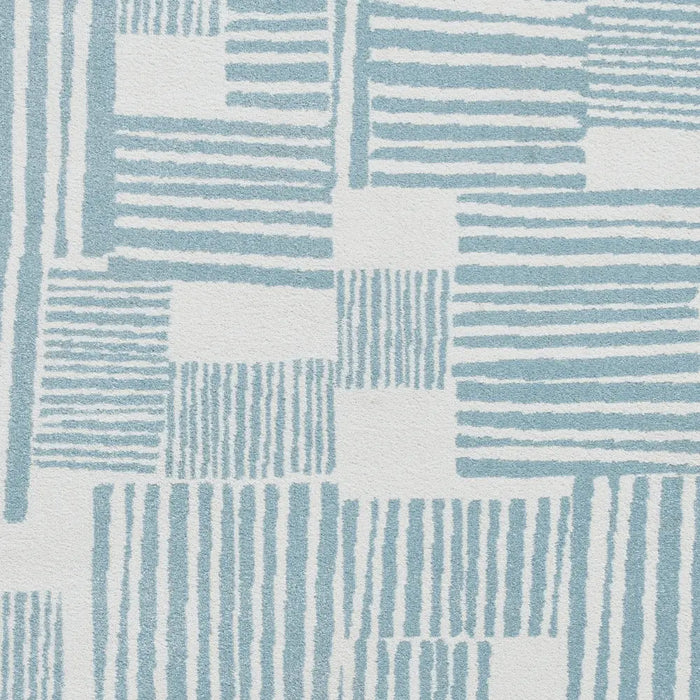 Catherine Lansfield Blocks Modern Abstract Rug Blue Rug — RugsDirect Online