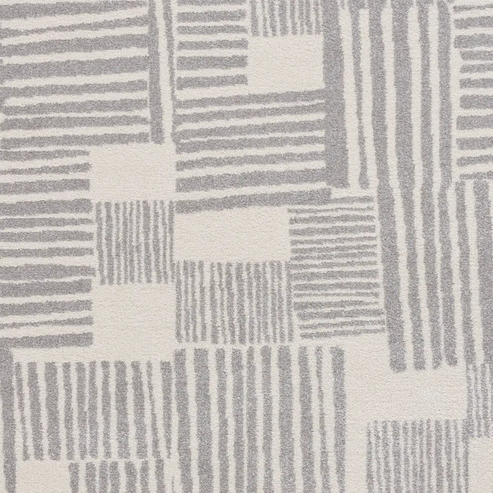 Catherine Lansfield Blocks Modern Abstract Grey  Rug