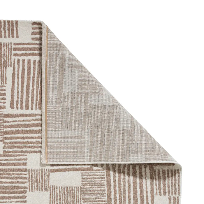 Catherine Lansfield Blocks Modern Abstract Rug Beige Rug — RugsDirect ...