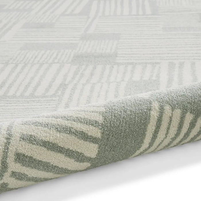 Catherine Lansfield Blocks Modern Abstract Rug Green Rug — RugsDirect ...