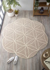 Origins bloom grey Grey Living Room Wool Rug.