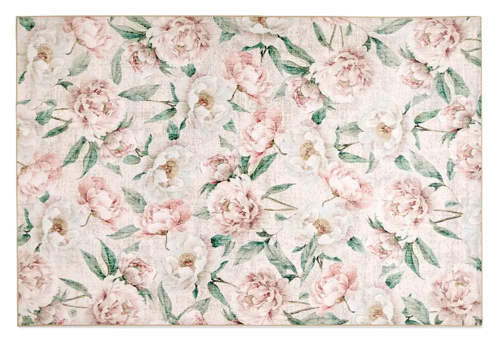 Blooming Peonies Washable Pink Multi