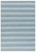 Asiatic boardwalk blue multi Blue, Multicoloured Living Room Striped Rug.
