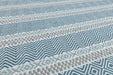 Asiatic boardwalk blue multi Blue, Multicoloured Living Room Striped Rug.