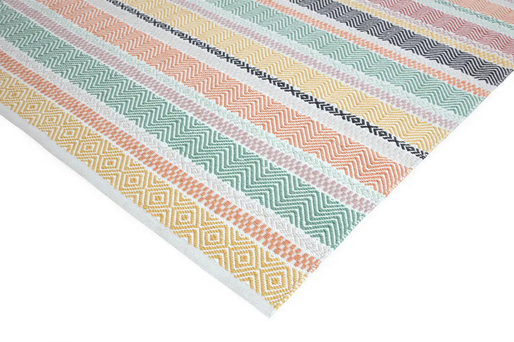 Asiatic boardwalk pastel multi Multicoloured Living Room Striped Rug.