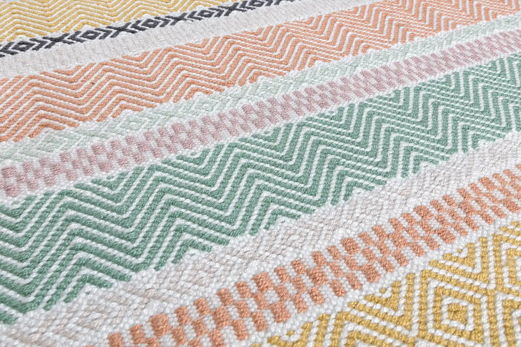 Asiatic boardwalk pastel multi Multicoloured Living Room Striped Rug.
