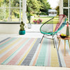 Asiatic boardwalk pastel multi Multicoloured Living Room Striped Rug.