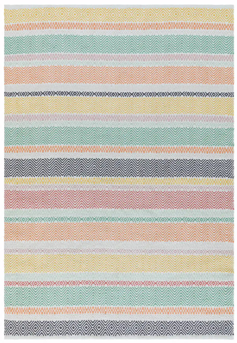 Asiatic boardwalk pastel multi Multicoloured Living Room Striped Rug.