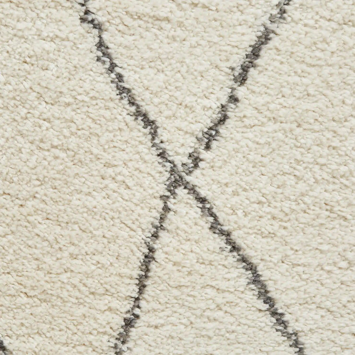 Think Rugs boho 8280 cream grey Grey, Ivory, Cream Living Room Geometric Rug.
