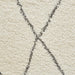 Think Rugs boho 8280 cream grey Grey, Ivory, Cream Living Room Geometric Rug.
