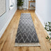 Think Rugs boho 8280 grey Grey Living Room Geometric Rug.