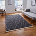 Think Rugs boho 8280 grey Grey Living Room Geometric Rug.